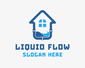 Residential House Plumbing  logo design