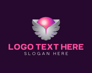 3D Wings Sphere logo