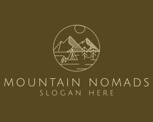 Campsite Mountain Outdoors logo design