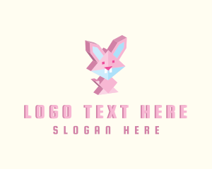 Isometric Bunny Rabbit logo