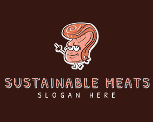 Pork Meat Food logo