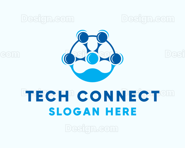 Blue People Connection Logo