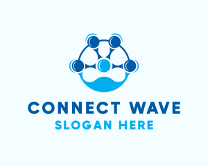 Blue People Connection logo design