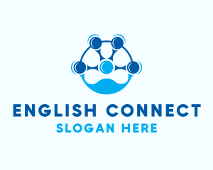 Blue People Connection logo design