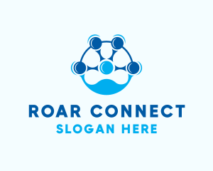 Blue People Connection logo design