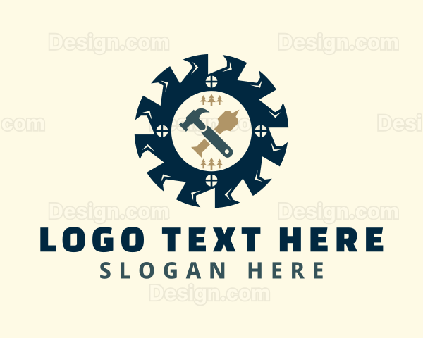 Industrial Tools Woodwork Logo