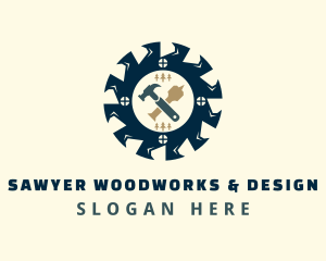 Industrial Tools Woodwork logo design