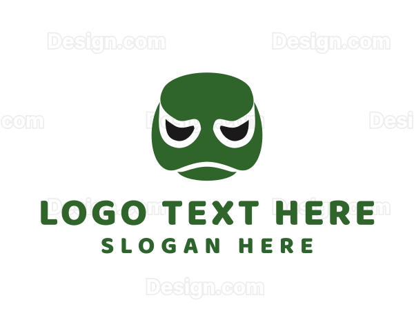 Turtle Cartoon Face Logo