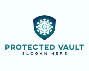 Virus Shield Protect logo design