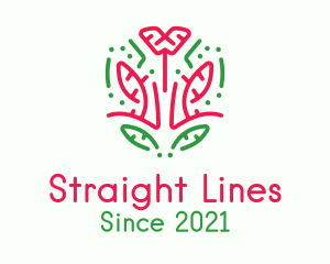 Dotted Flower Lines logo