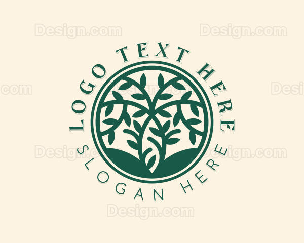 Botanical Eco Tree Logo