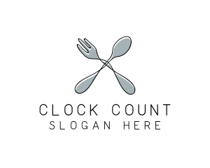 Spoon Fork Food Utensil Logo