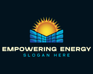 Solar Panel Power logo design