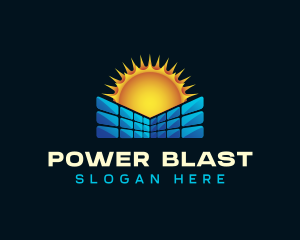 Solar Panel Power logo design