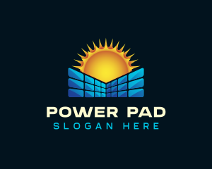 Solar Panel Power logo design