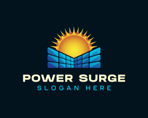 Solar Panel Power logo design