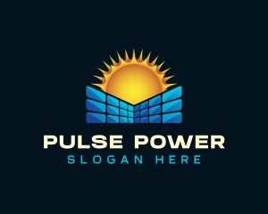 Solar Panel Power logo design