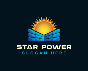 Solar Panel Power logo design