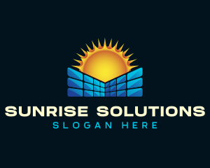 Solar Panel Power logo design