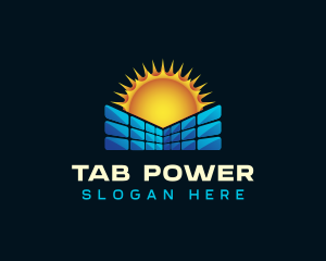 Solar Panel Power logo design