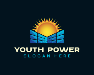 Solar Panel Power logo design