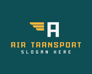 Wings Logistics Delivery logo design