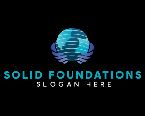 Globe Hand Foundation logo design