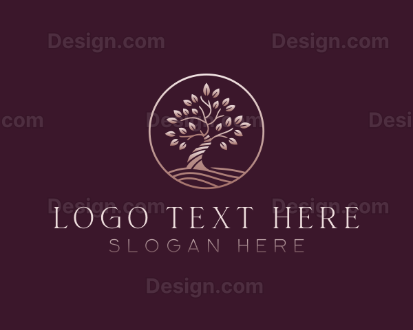 Elegant Nature Tree Logo