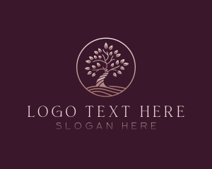 Elegant Nature Tree logo