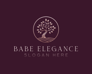 Elegant Nature Tree logo design