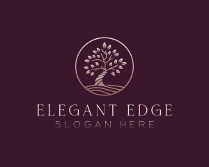 Elegant Nature Tree logo design