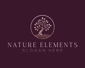 Elegant Nature Tree logo design