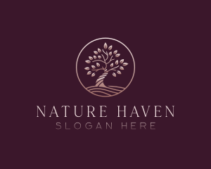 Elegant Nature Tree logo design