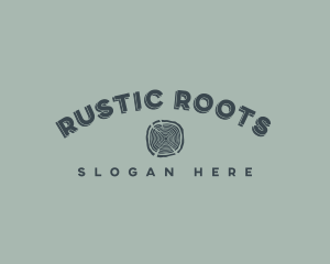 Masculine Rustic Wood logo design