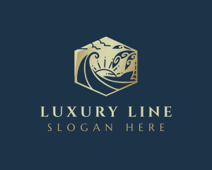 Luxury Beach Vacation logo design