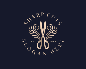 Premium Scissors Shears logo design