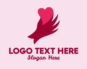 Hand Holding Heart logo design