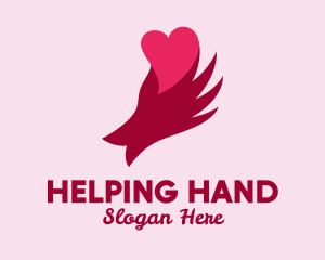 Hand Holding Heart logo