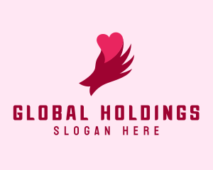 Valentine Hand Dating logo design