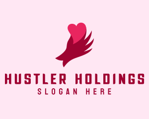 Valentine Hand Dating logo design