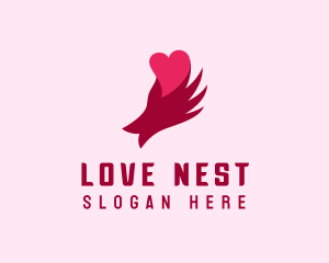 Valentine Hand Dating logo design