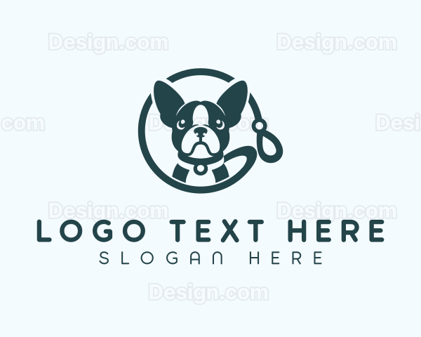 Pet Dog Leash Logo