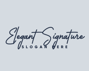 Feminine Script Handwriting logo design