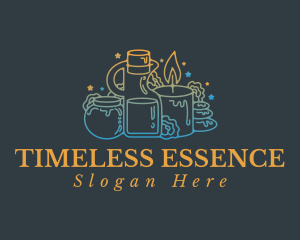 Oil Candle Wellness Spa logo design