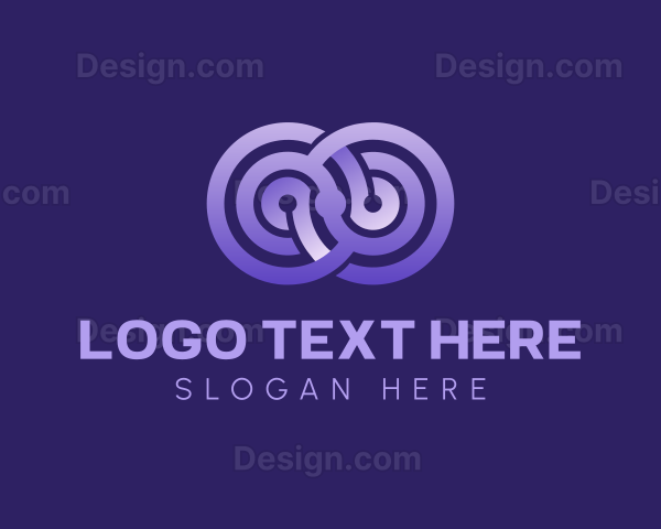 Violet Gradient Infinity Logo