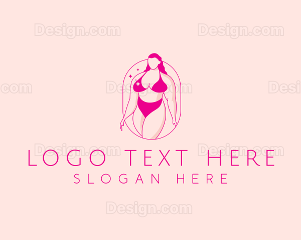 Bikini Woman Body Logo