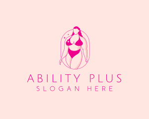 Bikini Woman Body logo design