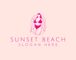 Bikini Woman Body logo design