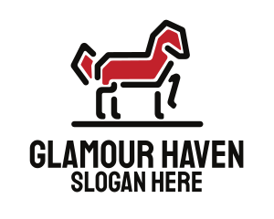 Red Horse Stallion logo