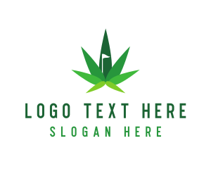 Cannabis Leaf Flag logo